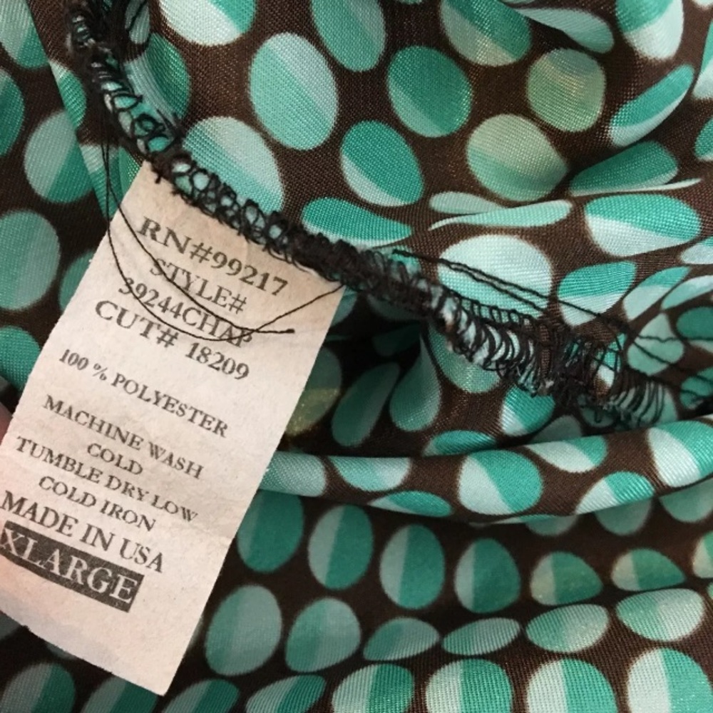 SOLD Moa Moa Silky Bell Sleeve Top XL - Picture 6 of 8